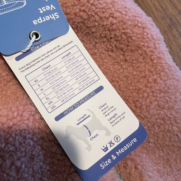 NWT - Gooby Sherpa Dog Vest - Mauve/Pink - Size Small - Picture 4 of 8